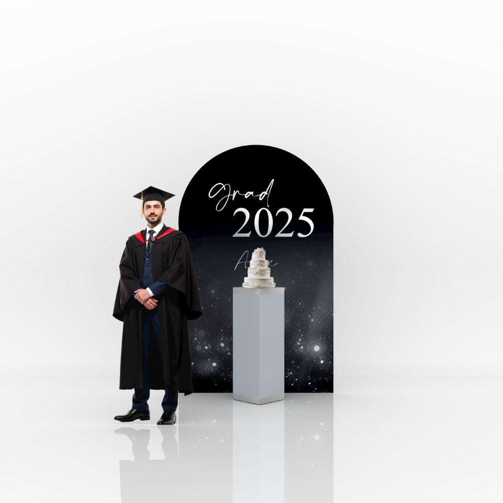 Essential Graduation Decoration – Silver (Customized)