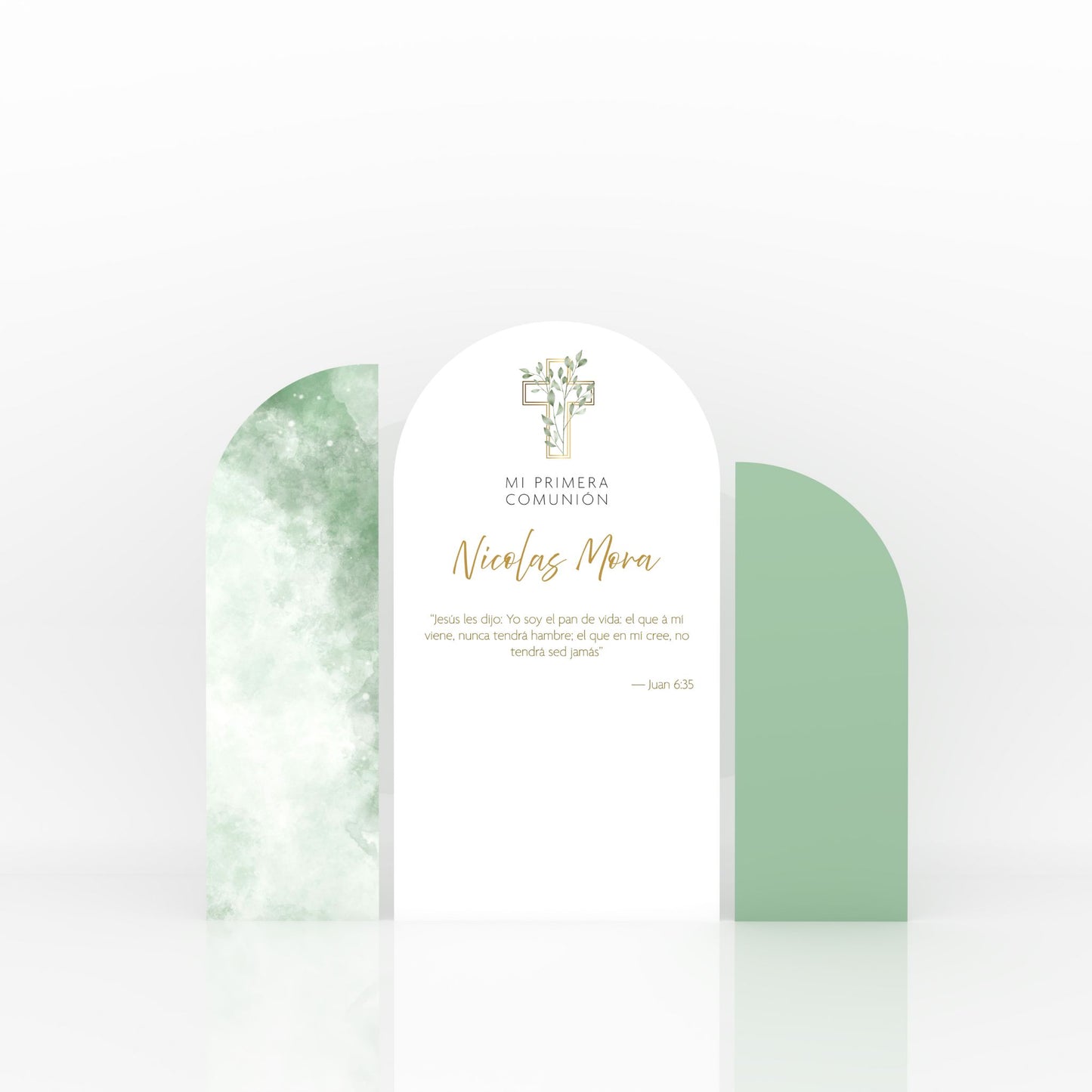Ultra Experience Decoration First Communion - Green (Customized)