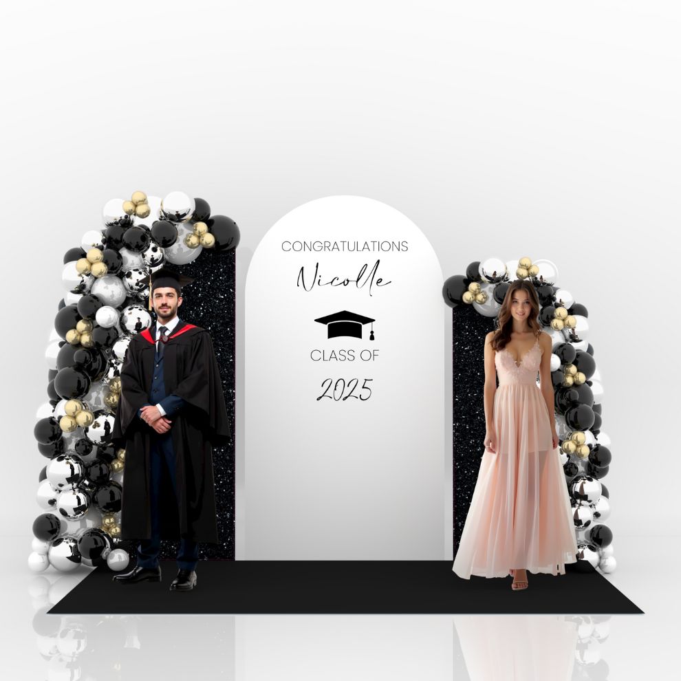 Signature Graduation Decoration – Gold & Silver (Customized)