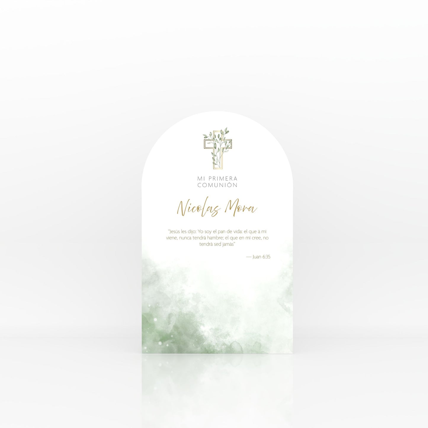 Essential Decoration First Communion - Green (Customized)