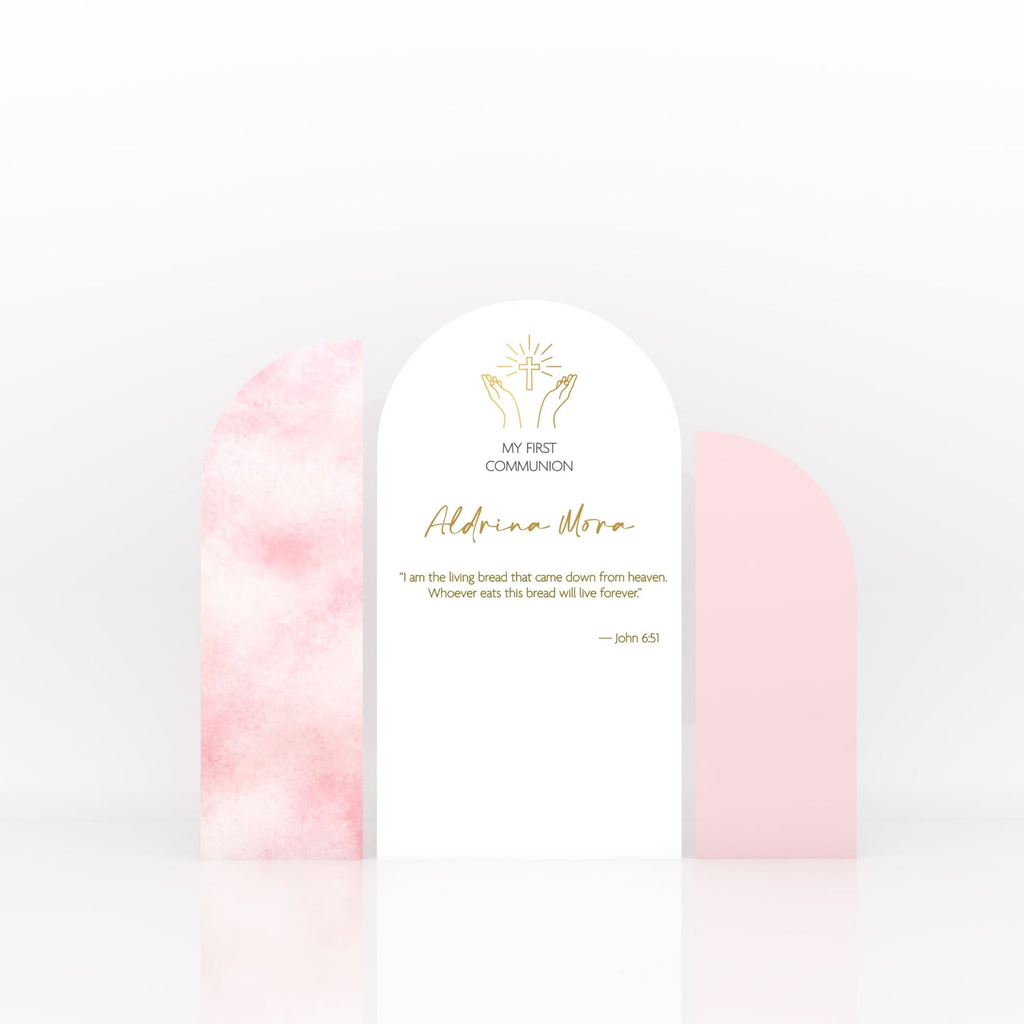 Signature Decoration First Communion - Rose (Customized)