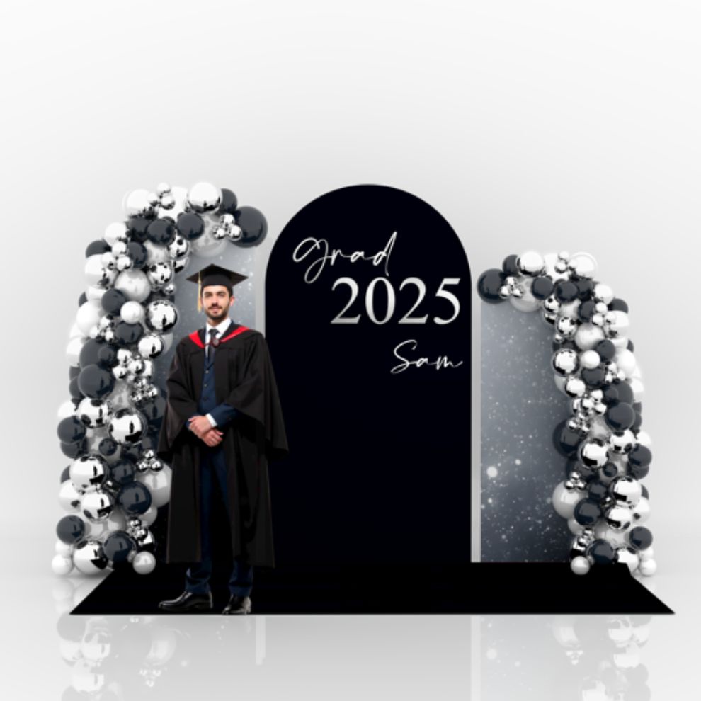 Signature Graduation Decoration – Silver (Customized)